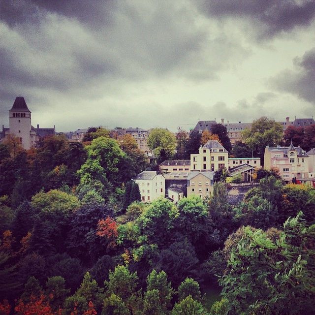 CLOUDY SKY OVER BUILDINGS