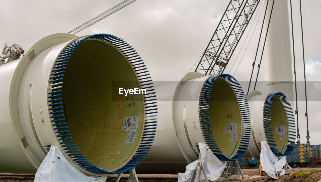 LOW ANGLE VIEW OF PIPES