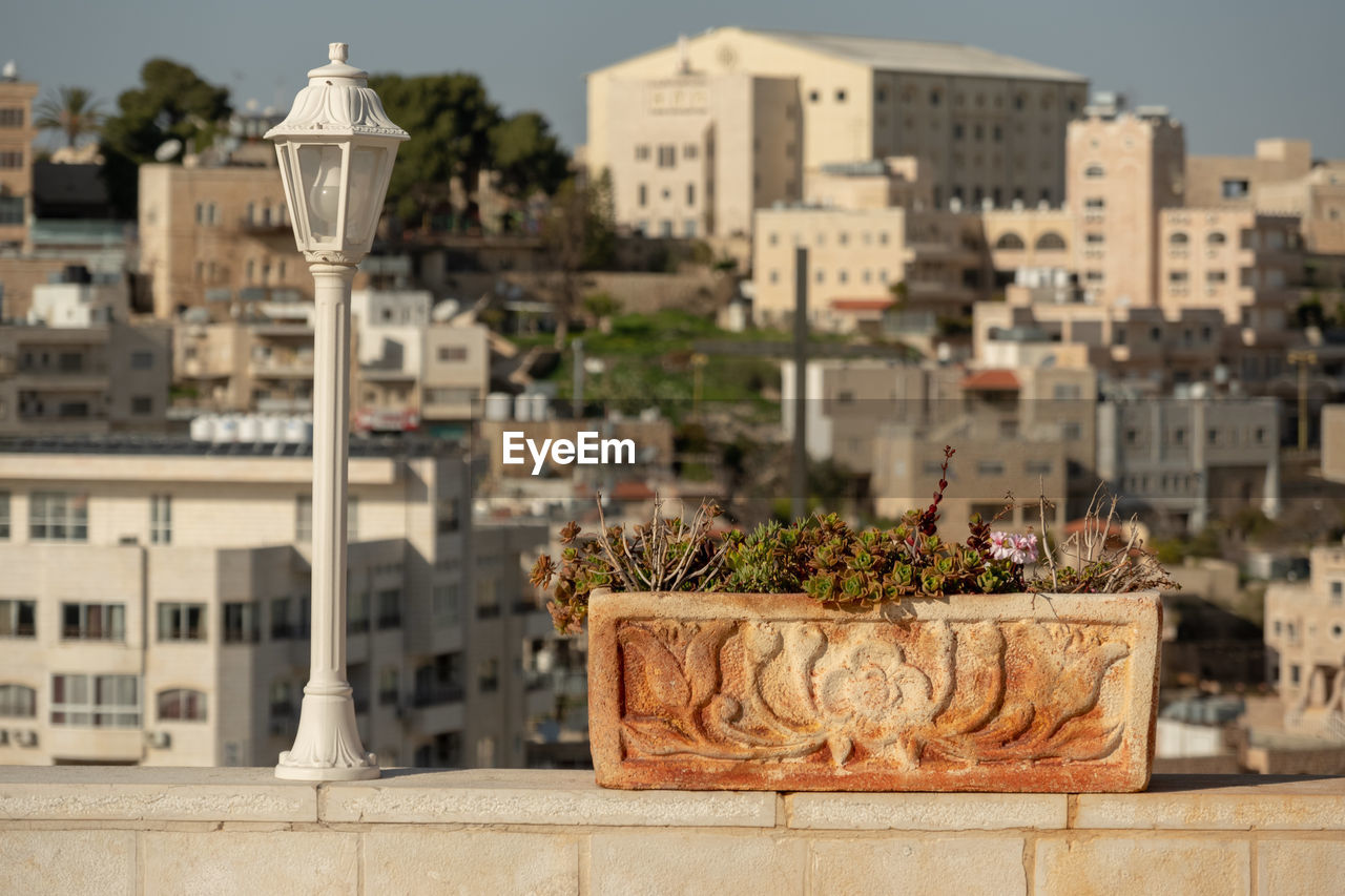 high angle view of city