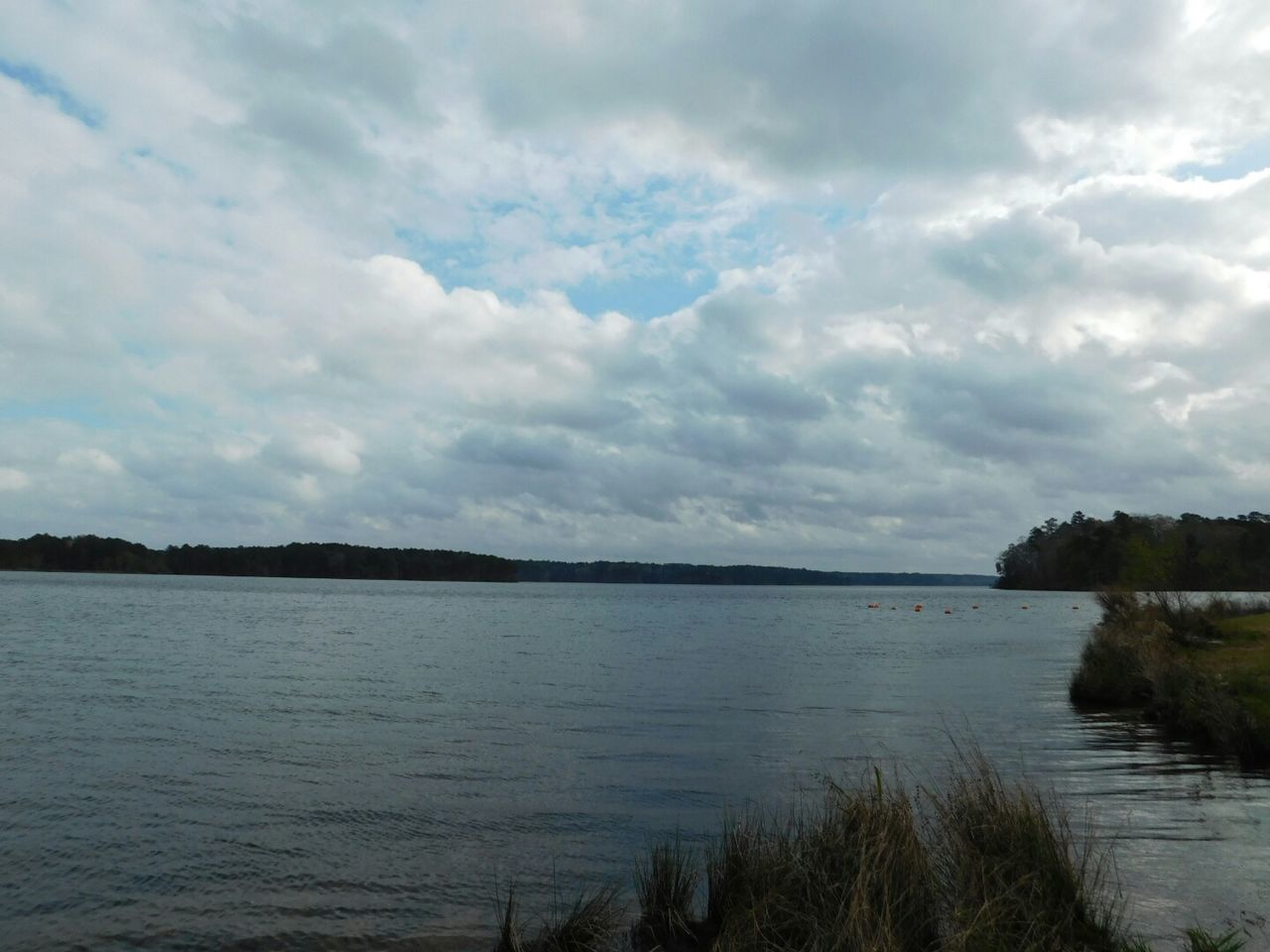 VIEW OF LAKE AGAINST SKY