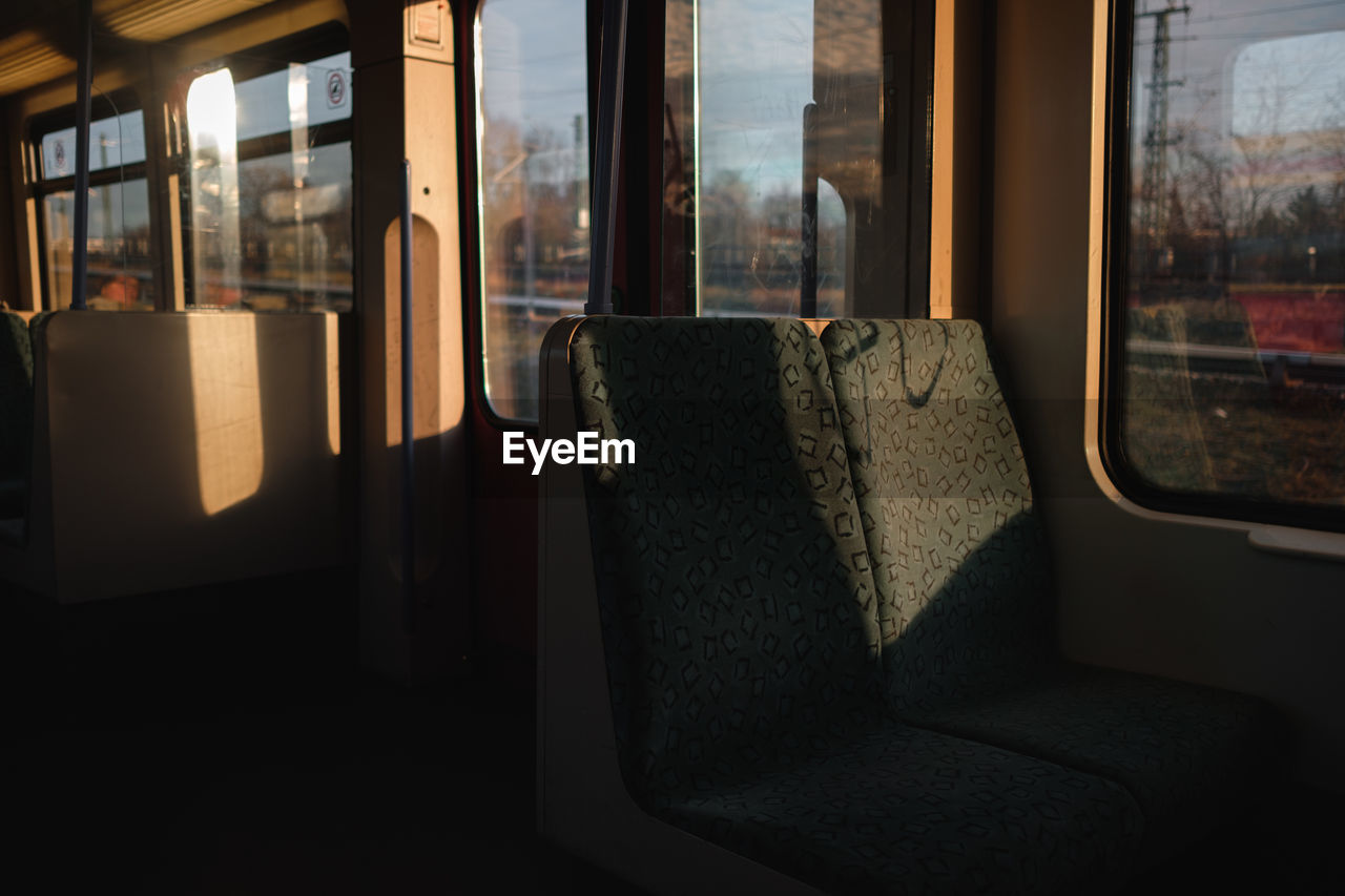 Interior of train