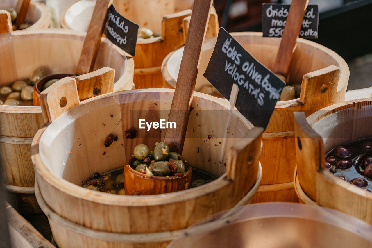 food and drink, food, container, meal, market, no people, retail, text, variation, business, freshness, wellbeing, market stall, healthy eating, large group of objects, dish, for sale