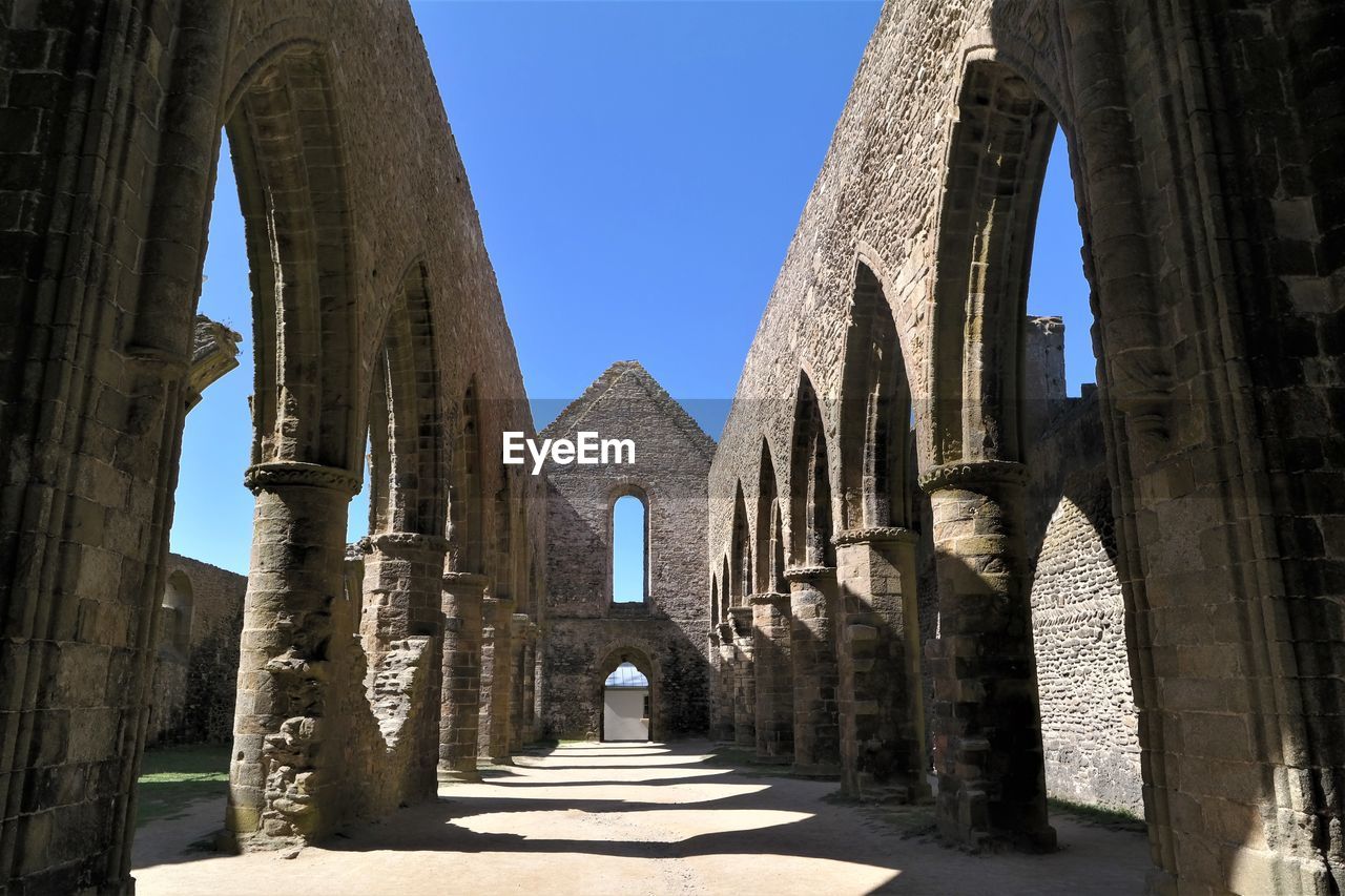 Abbey ruins at france most western point 