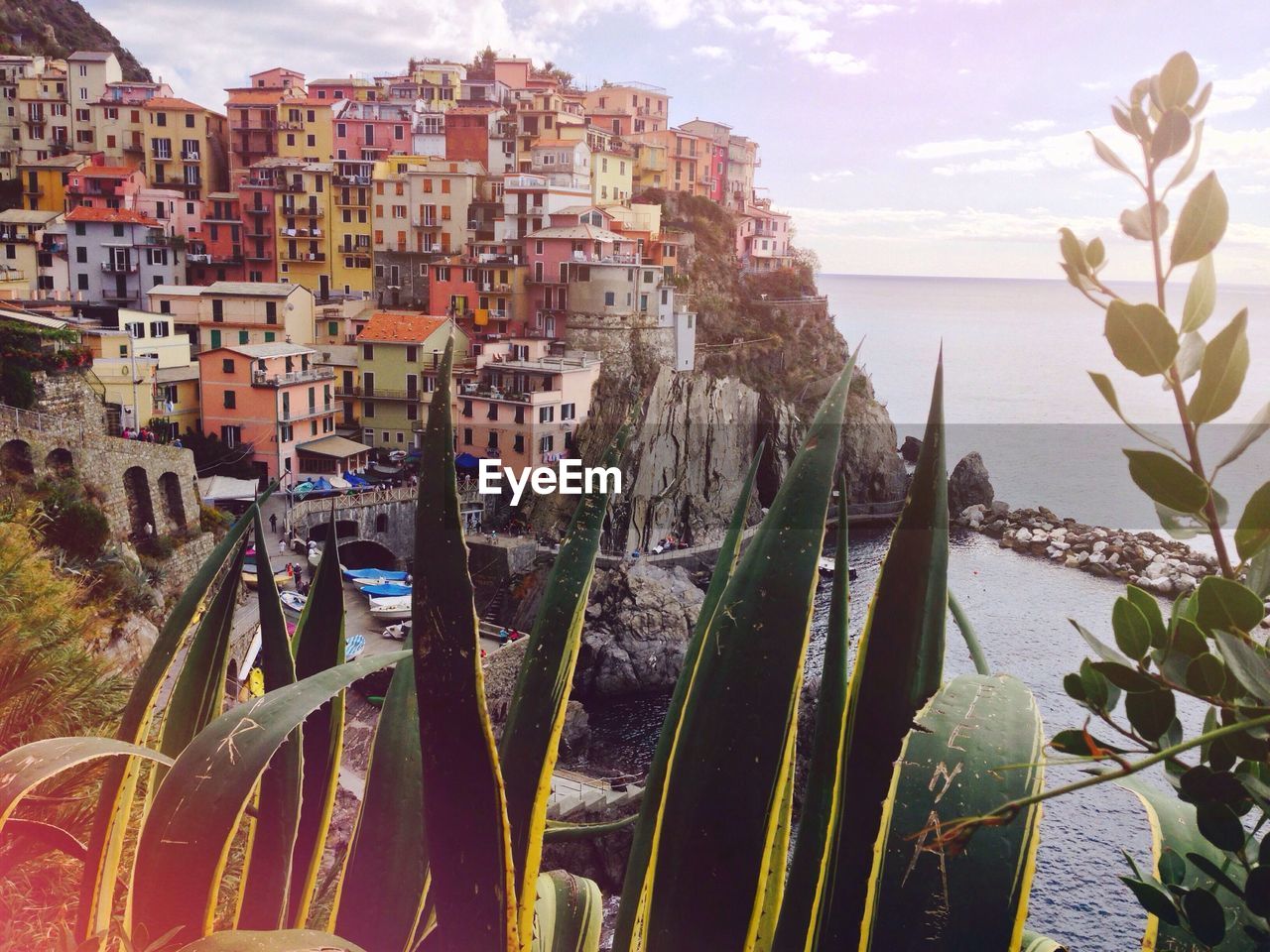 Panoramic view of cityscape against sky