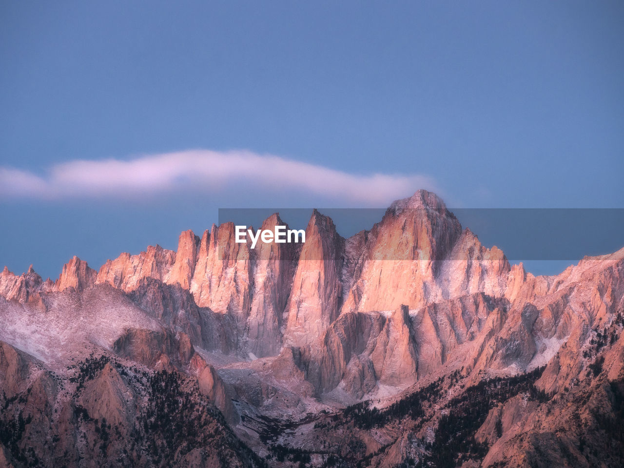Scenic view of mountain against sky