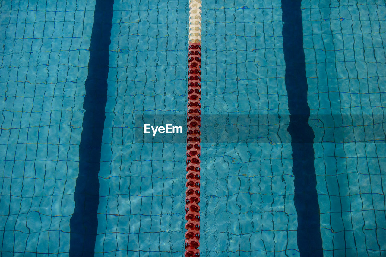 High angle view of swimming pool