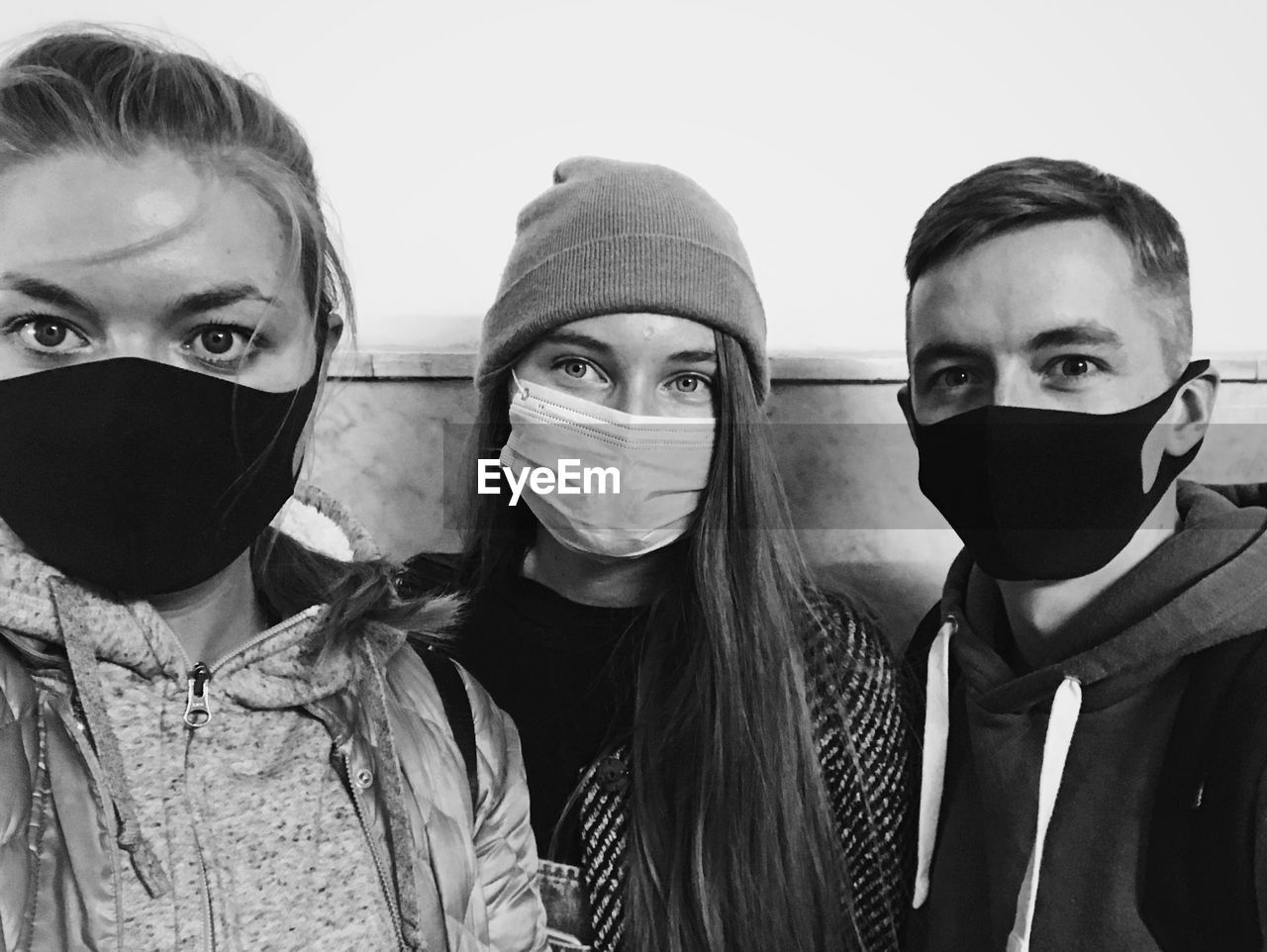 Portrait of friends during a pandemic