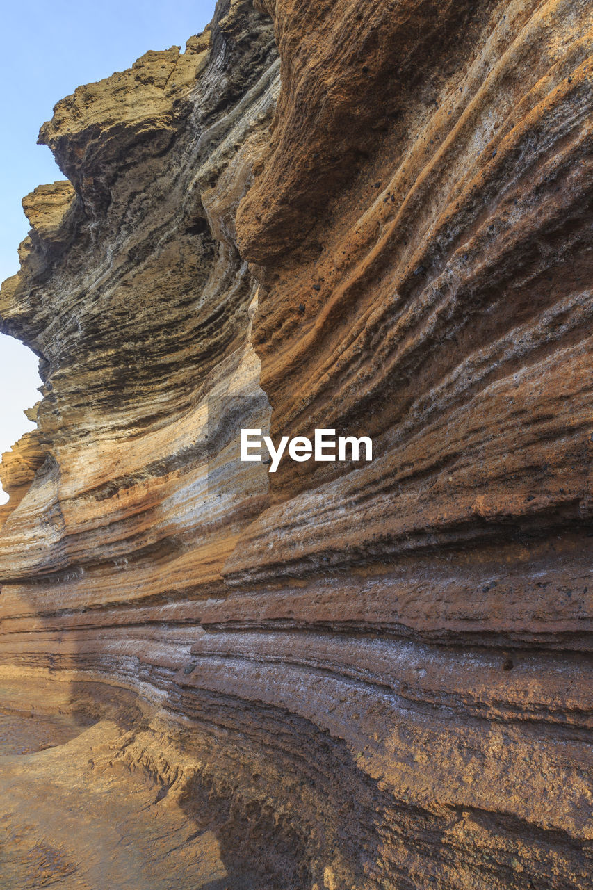 Close-up of rock formations