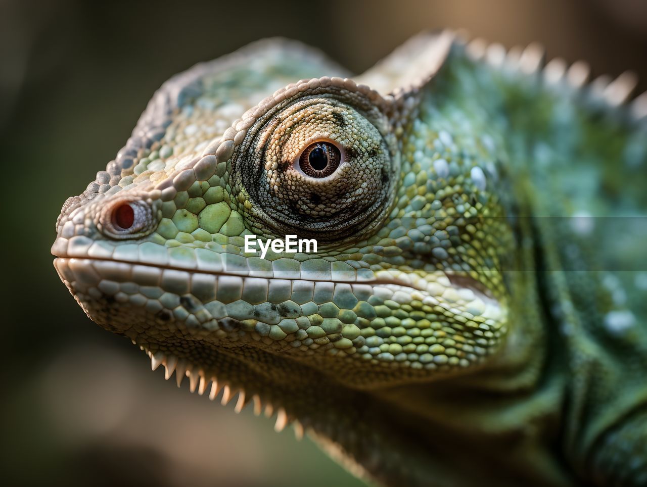 close-up of a lizard