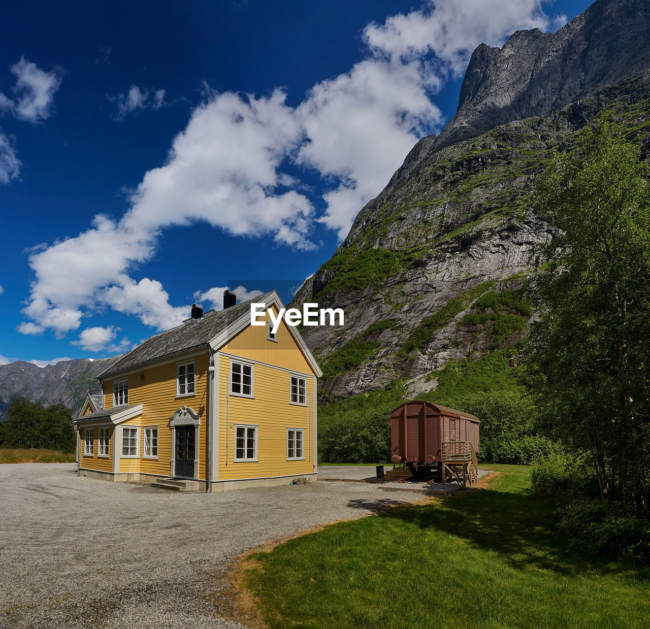 The troll wall or trollveggen, romsdalen valley, rauma, møre og romsdal, norway.