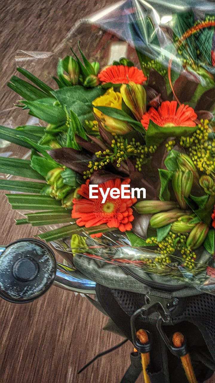 MULTI COLORED FLOWERS IN VASE