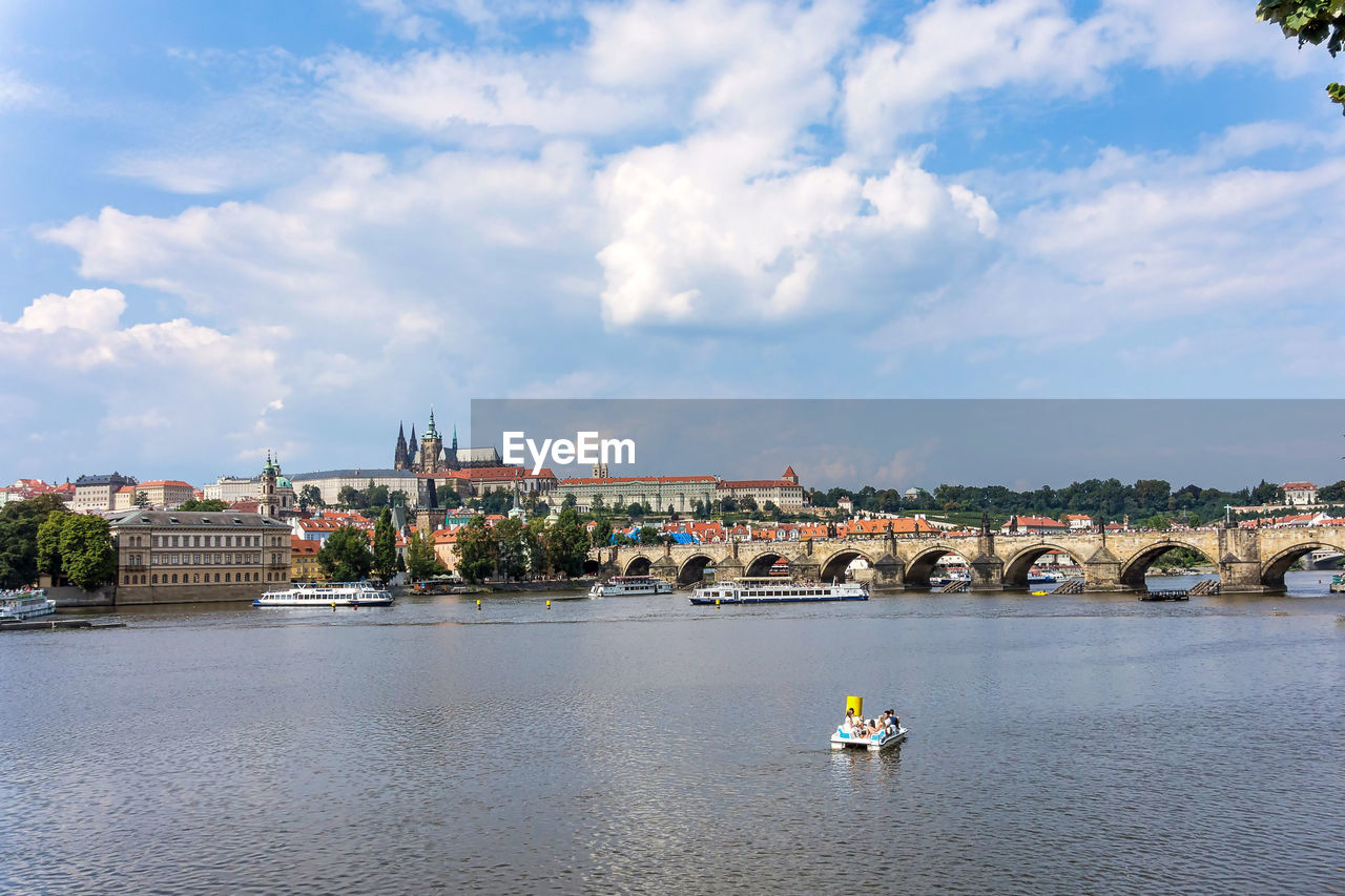 BRIDGE OVER RIVER IN CITY