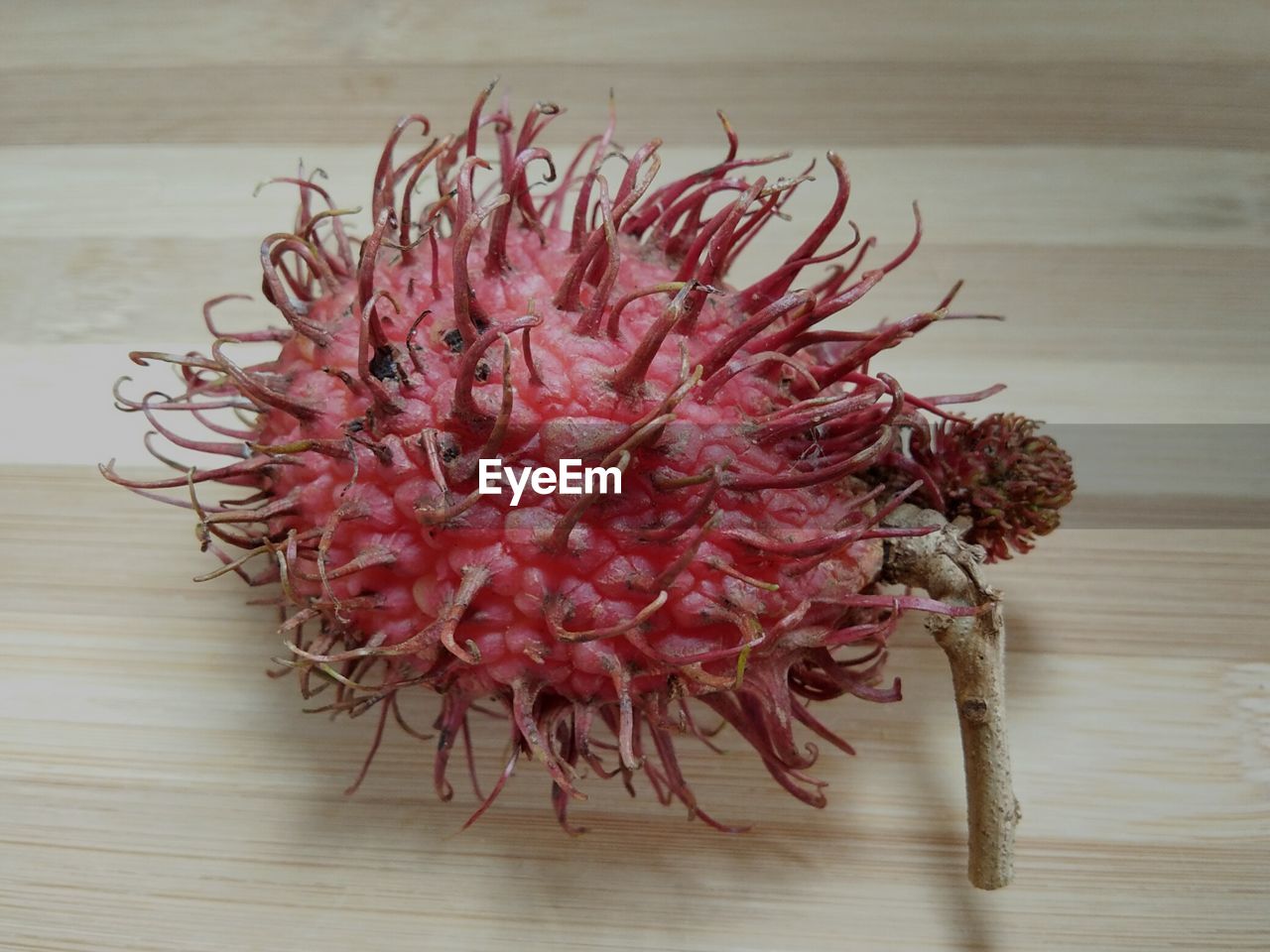 The red rambutans on the board