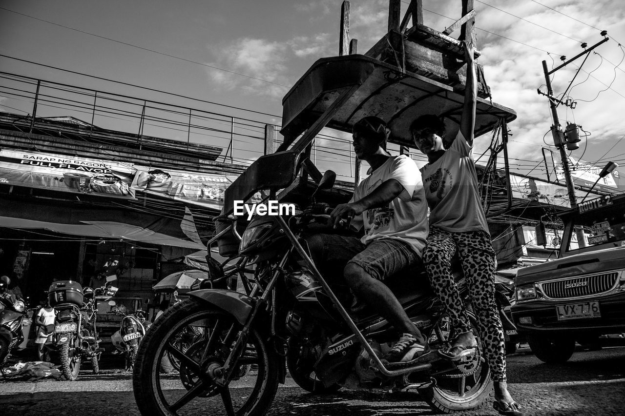 BICYCLES PARKED IN CITY