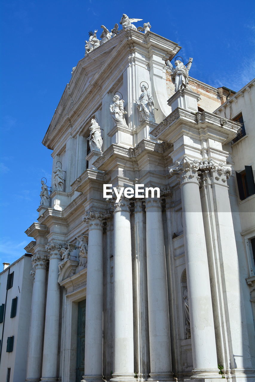 Low angle view of building against sky