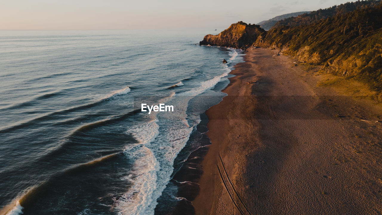 Sunset in the coastline