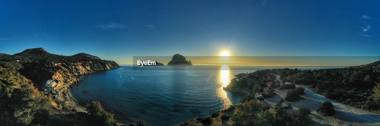 Panoramic view of sea against sky