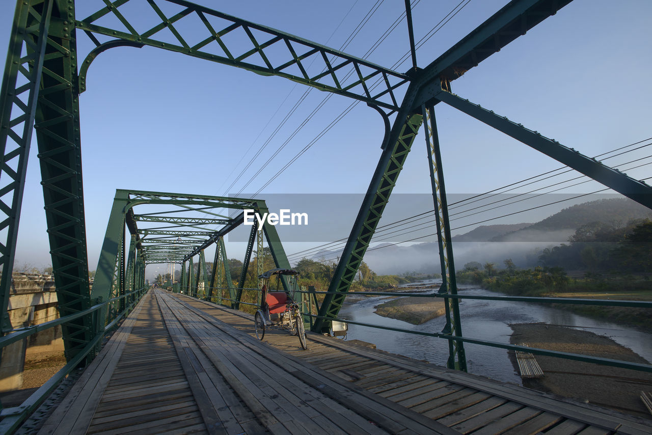 Bridge over river against sky