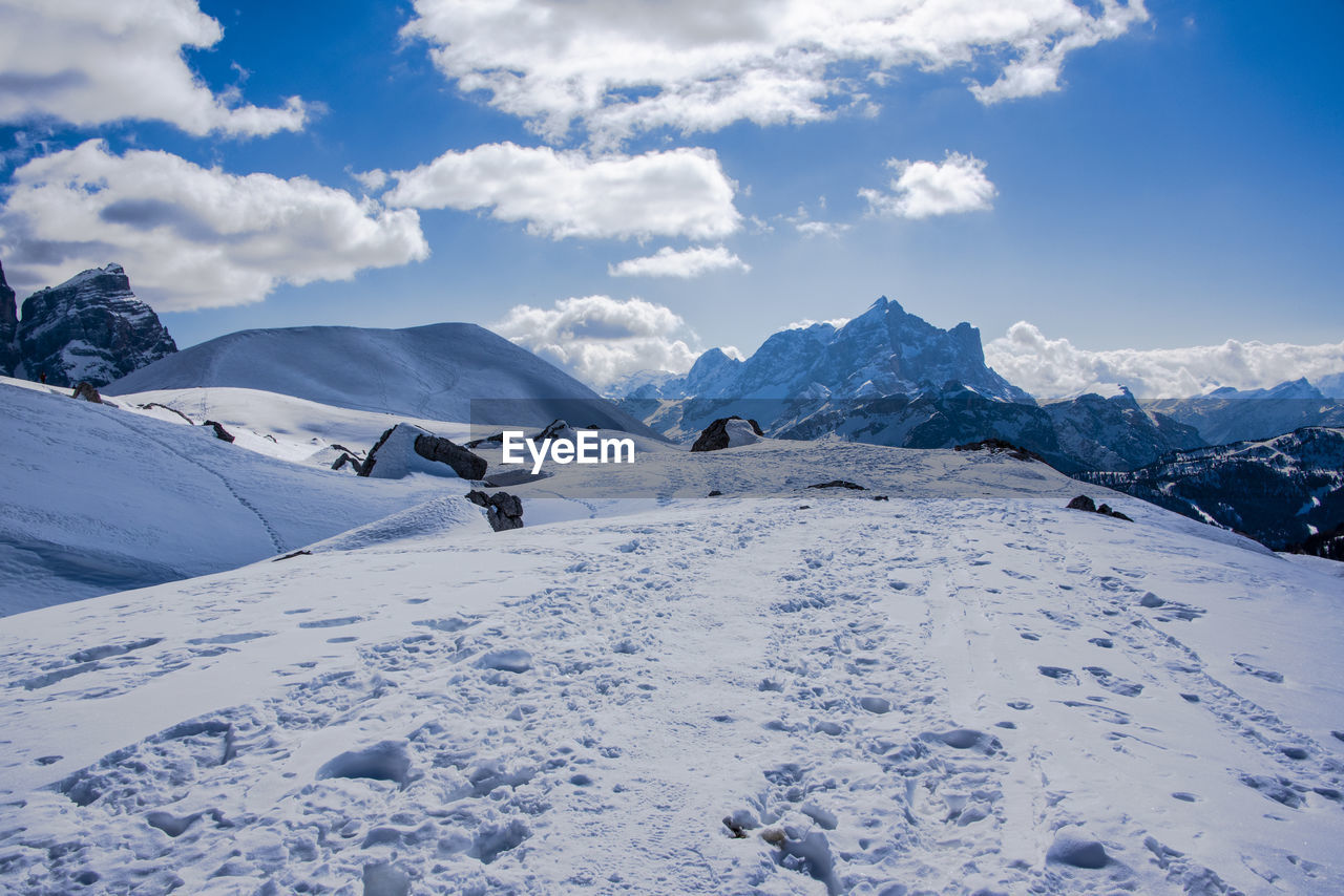 SNOWCAPPED MOUNTAINS AGAINST SKY