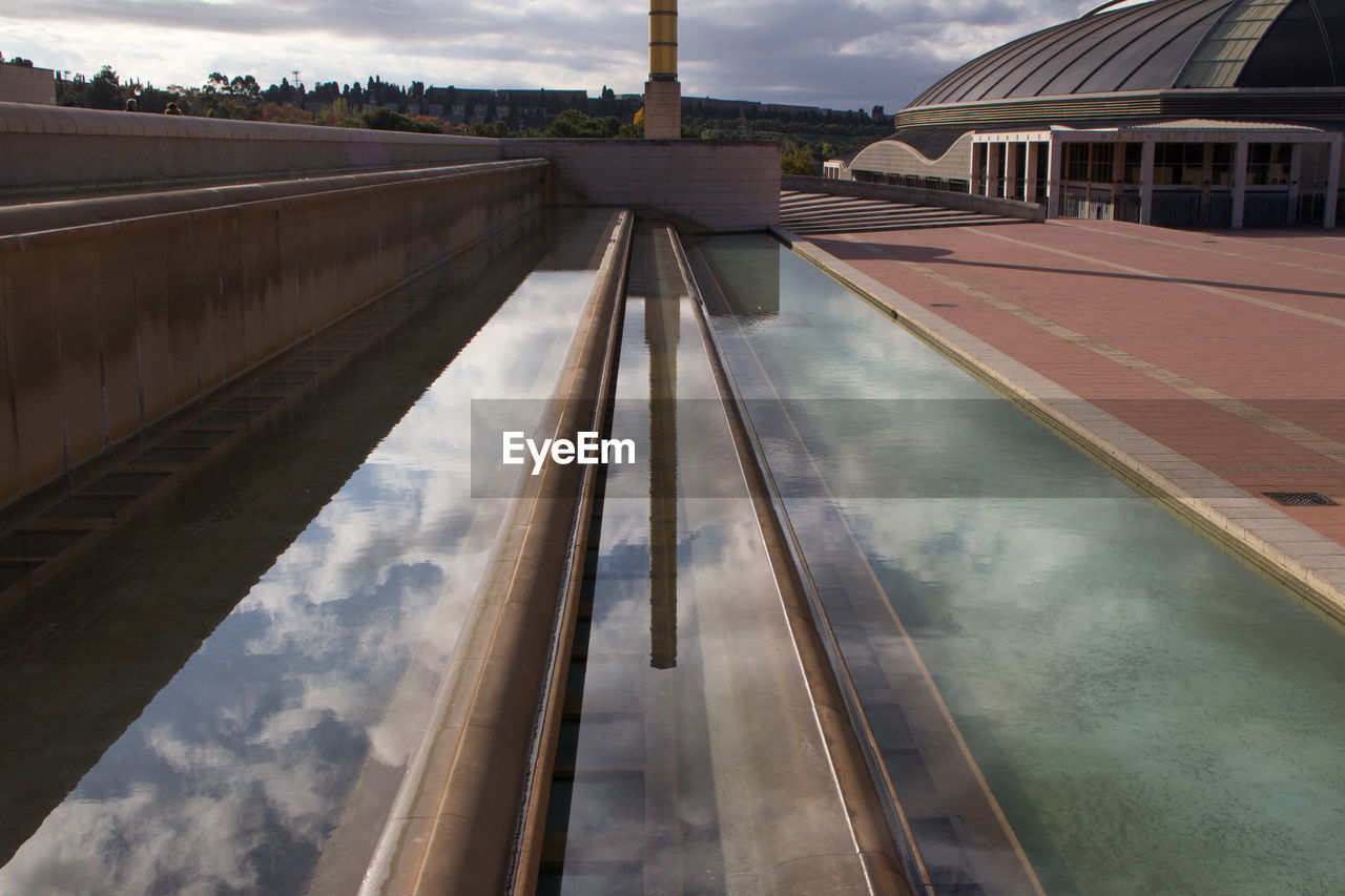 REFLECTION OF BUILDINGS IN WATER