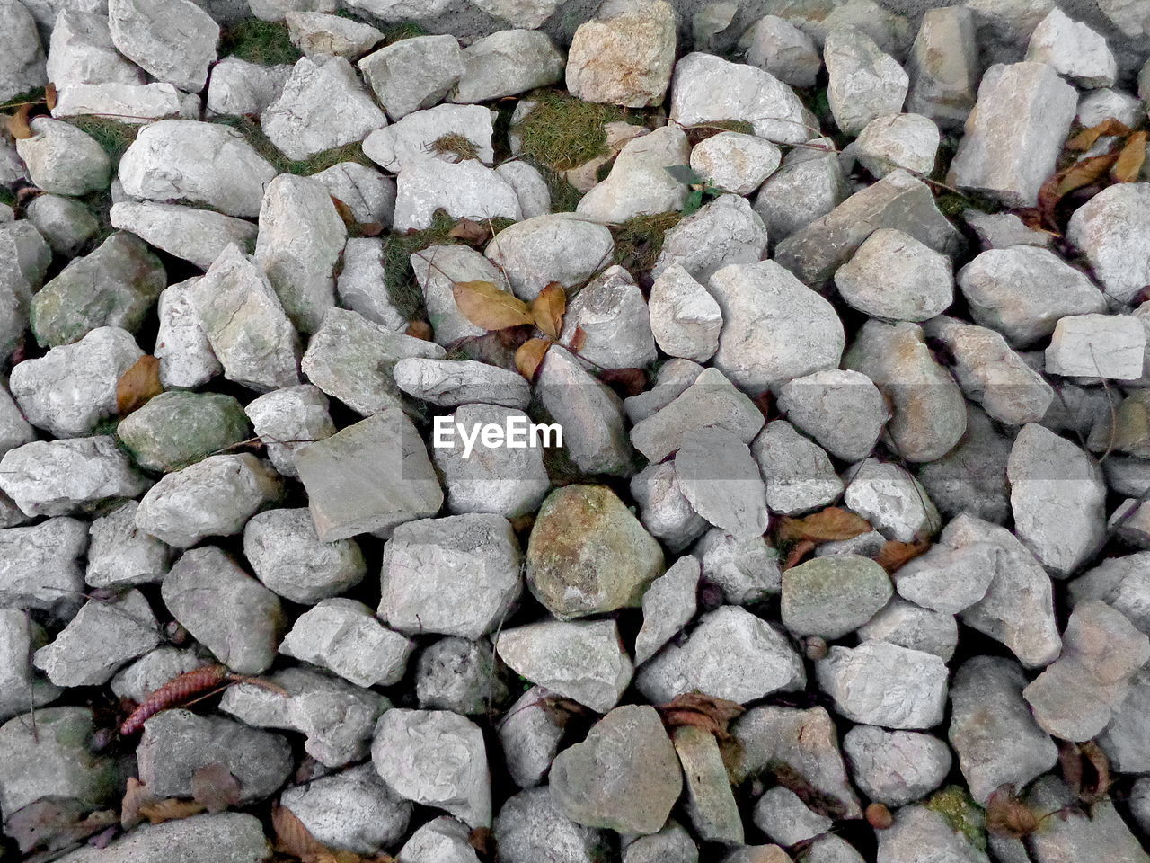 Full frame shot of stones on field