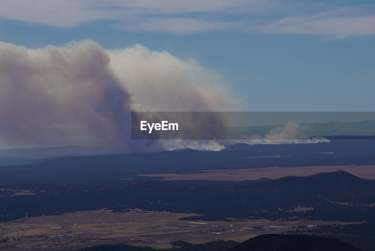 PANORAMIC VIEW OF VOLCANIC LANDSCAPE