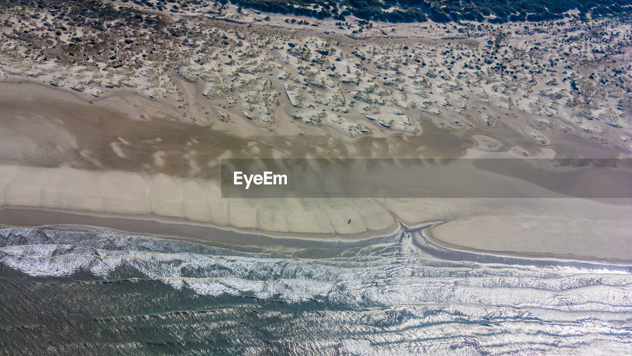 HIGH ANGLE VIEW OF SNOW COVERED MOUNTAINS