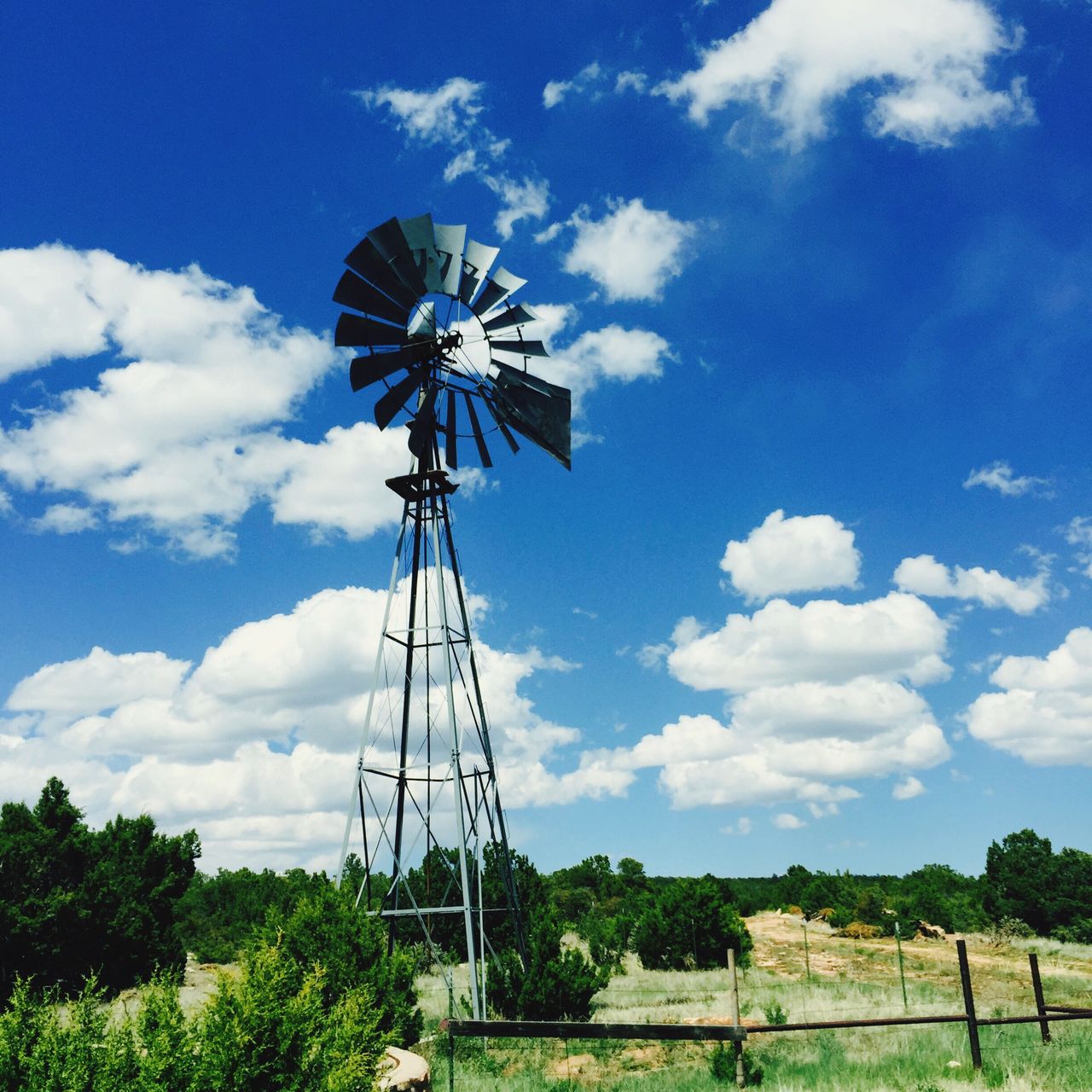 WIND TURBINES ON LANDSCAPE