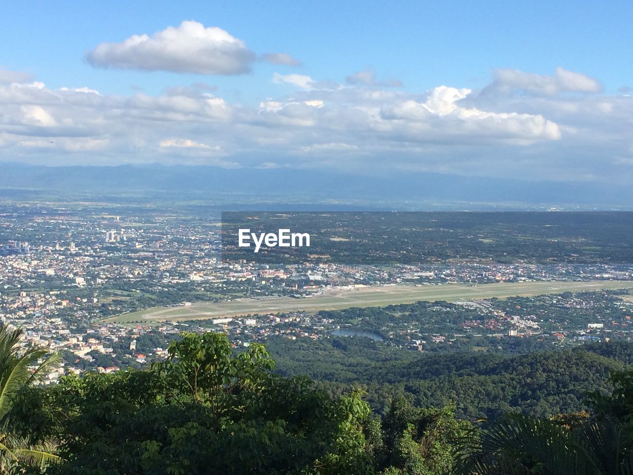 HIGH ANGLE VIEW OF CITYSCAPE