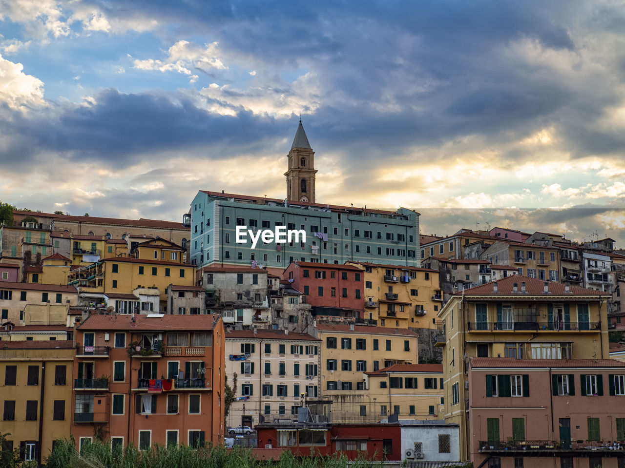 Skyline of the old ventimiglia a town in liguria