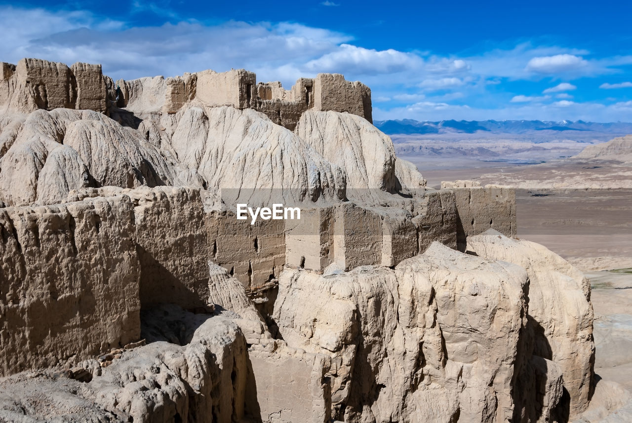 PANORAMIC VIEW OF ROCK FORMATIONS