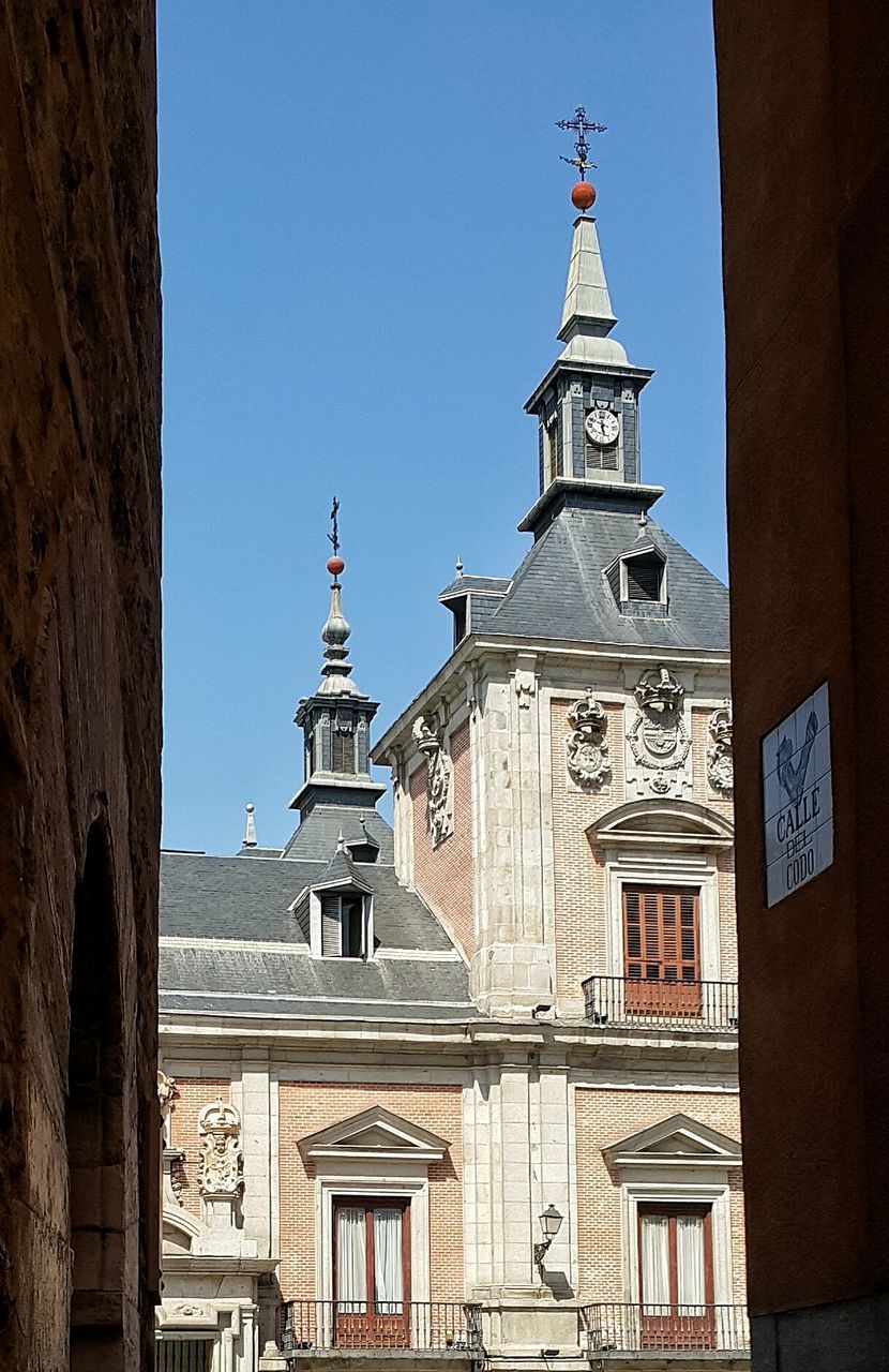 Scenic view of church against clear sky