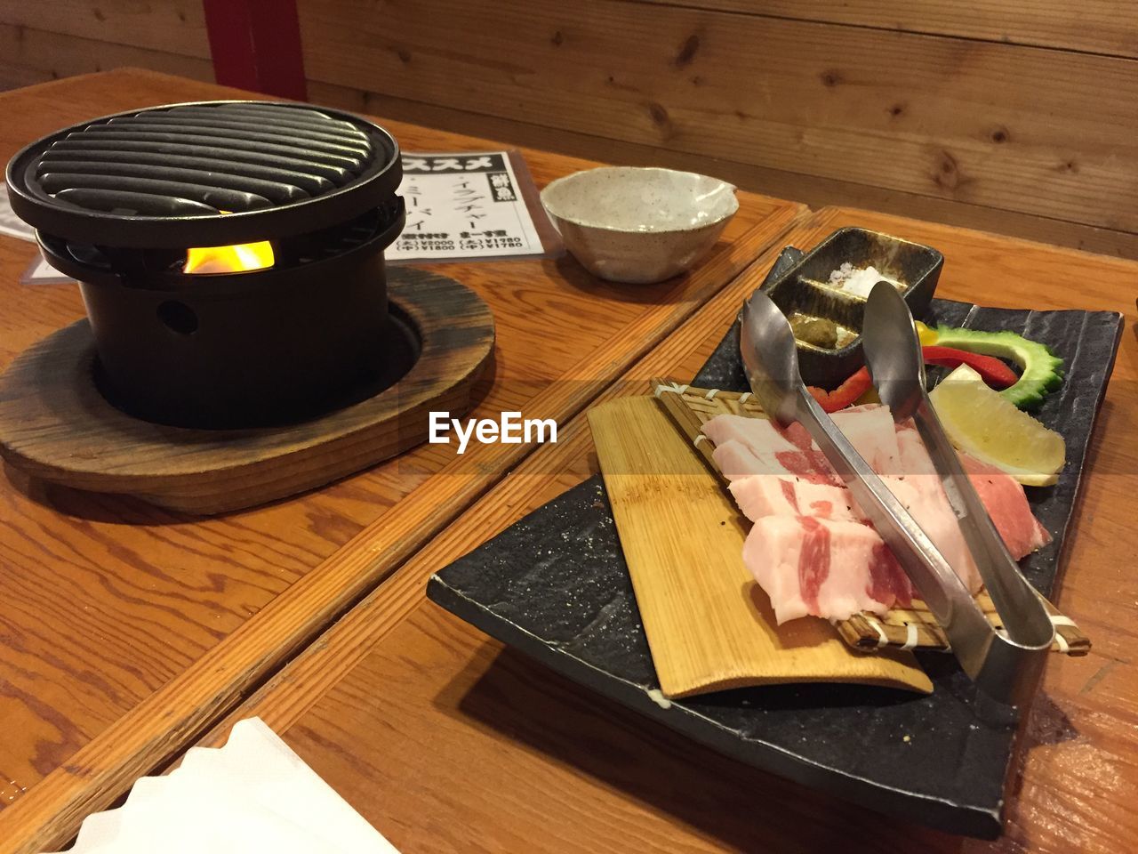 TABLE AND CUTTING BOARD