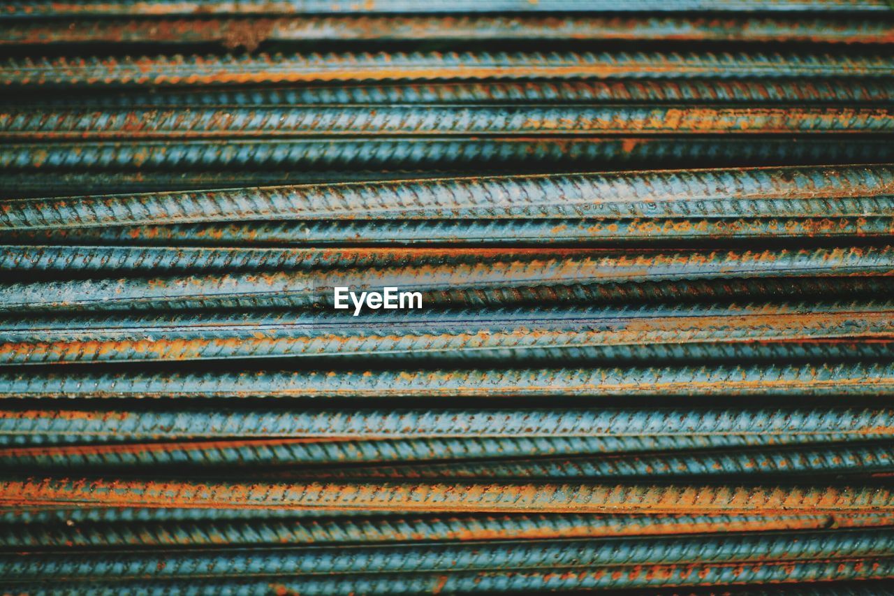 Full frame shot of metals