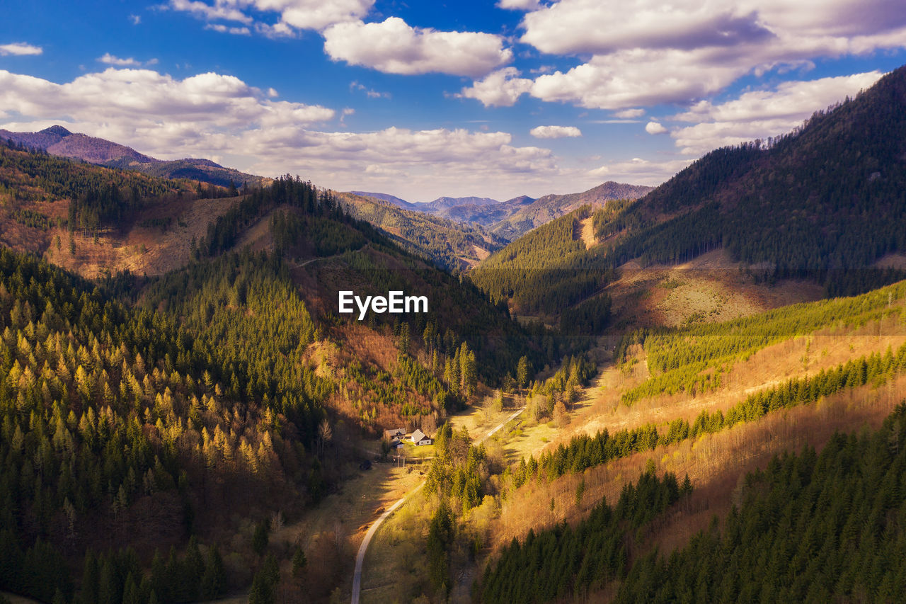 SCENIC VIEW OF MOUNTAIN RANGE AGAINST SKY