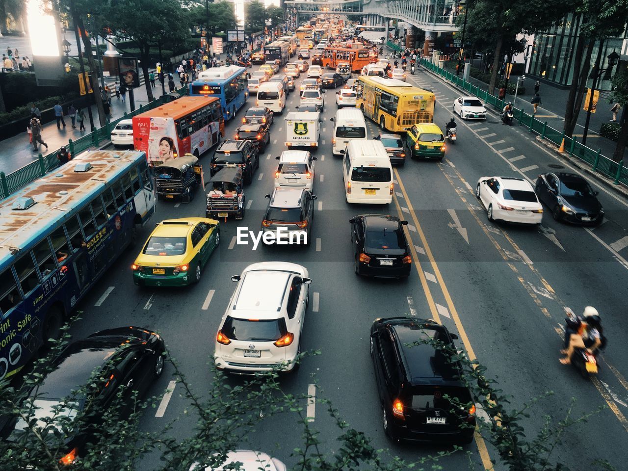 Traffic jam bangkok city.