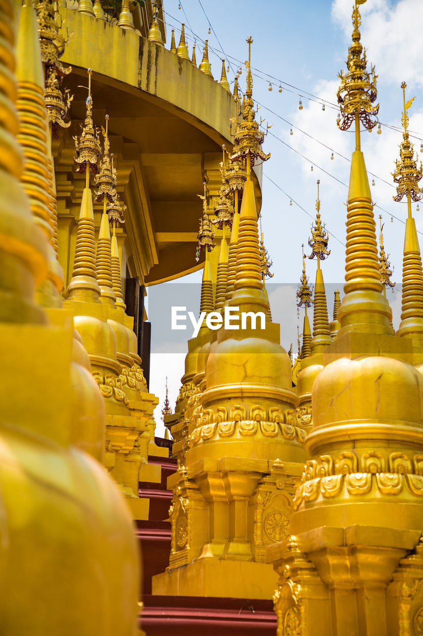 LOW ANGLE VIEW OF TEMPLE BUILDING