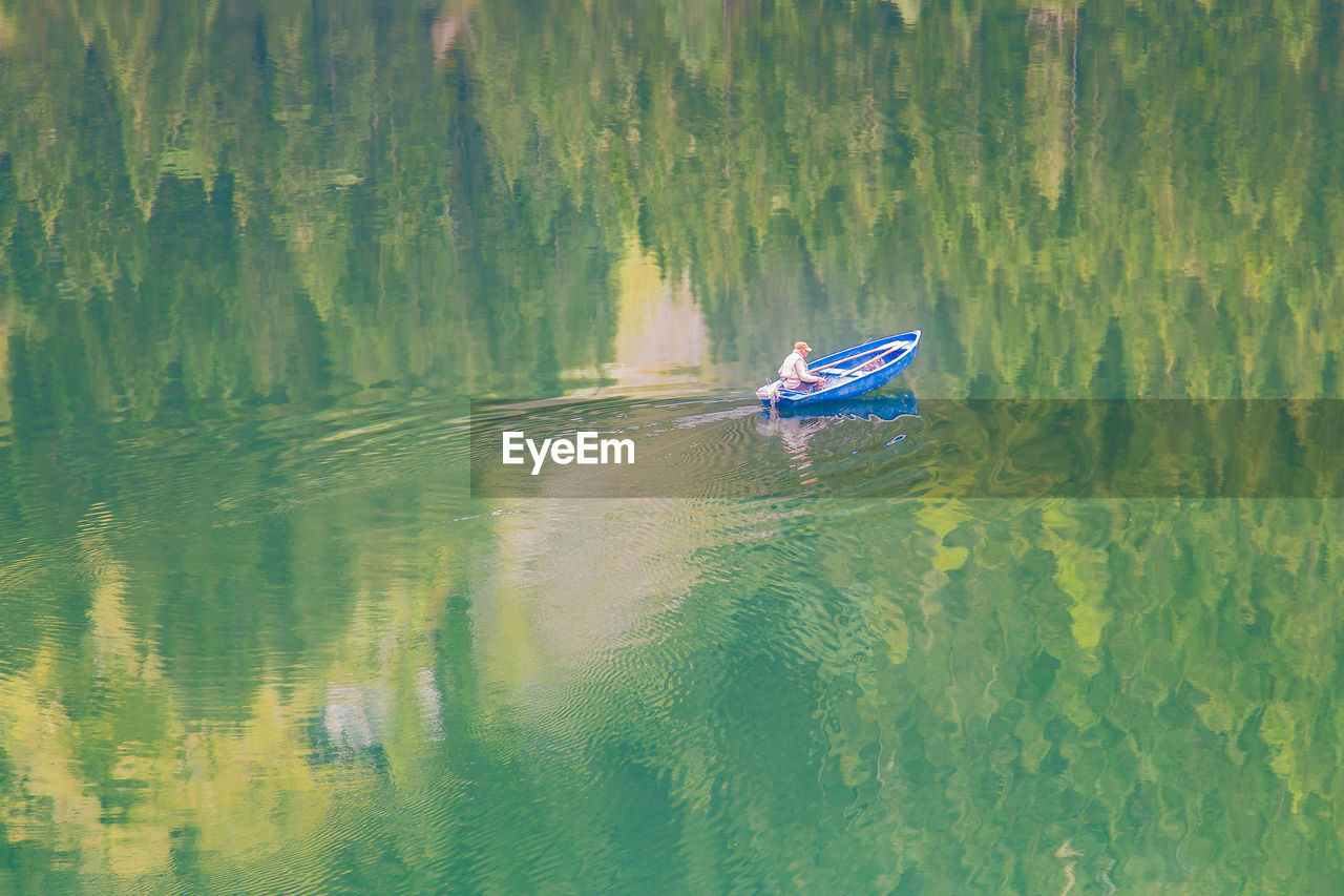 Boat in river