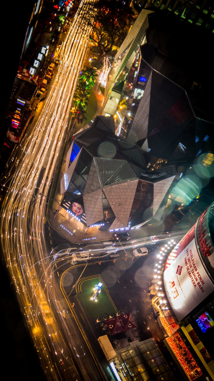 City street at night