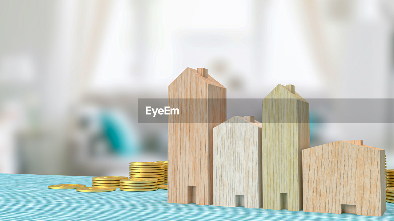 STACK OF WOODEN TABLE