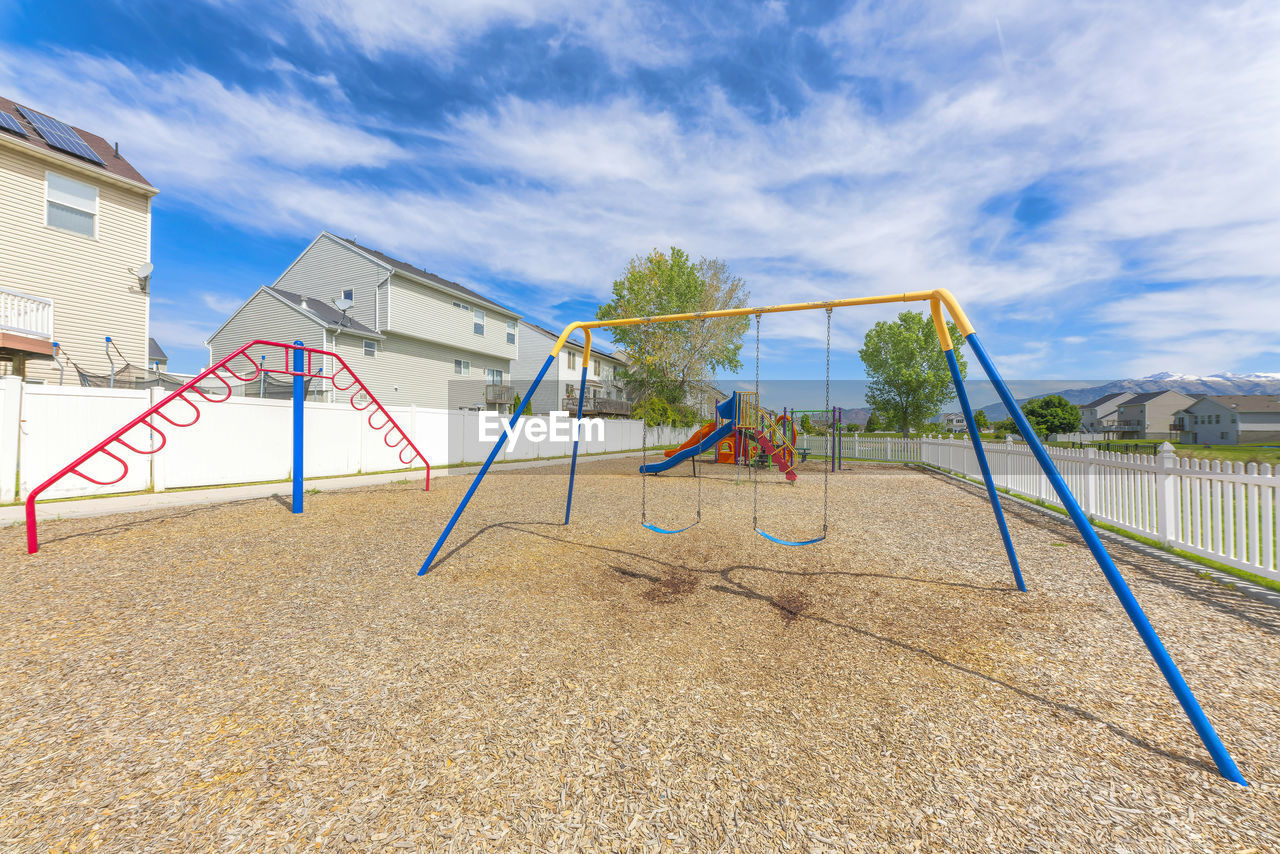 low angle view of built structures against sky