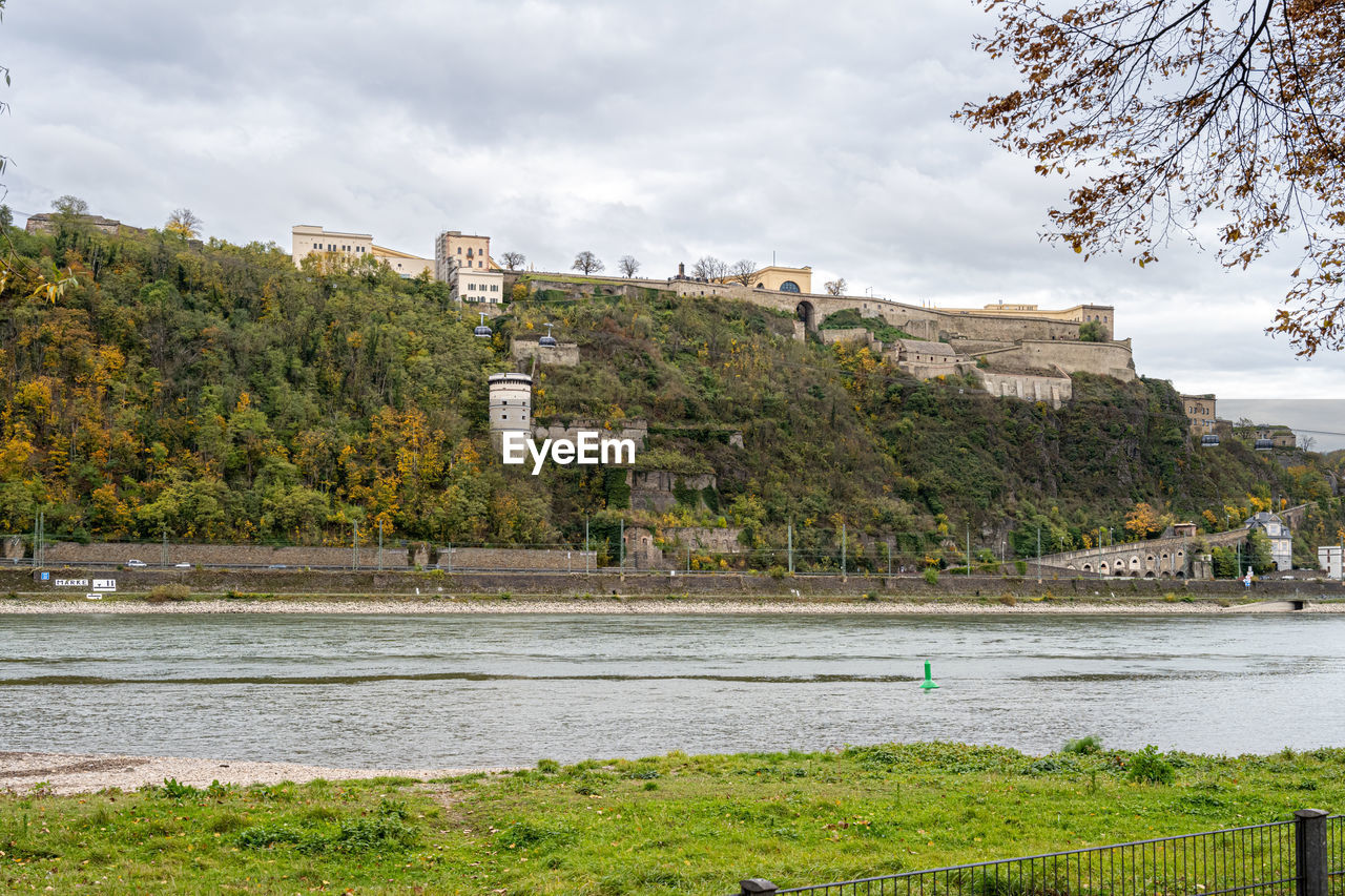 scenic view of river against sky