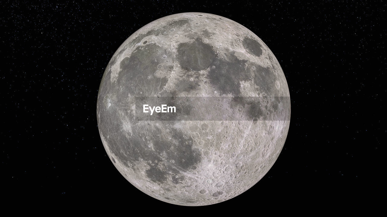 CLOSE-UP OF MOON AGAINST SKY