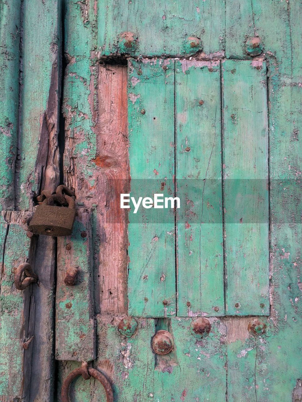 Full frame shot of old door