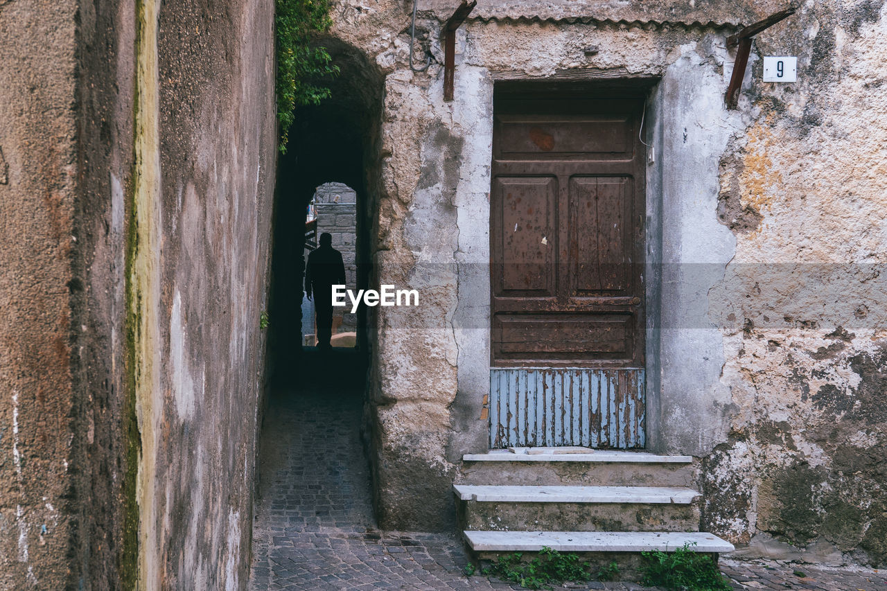 Entrance of old building