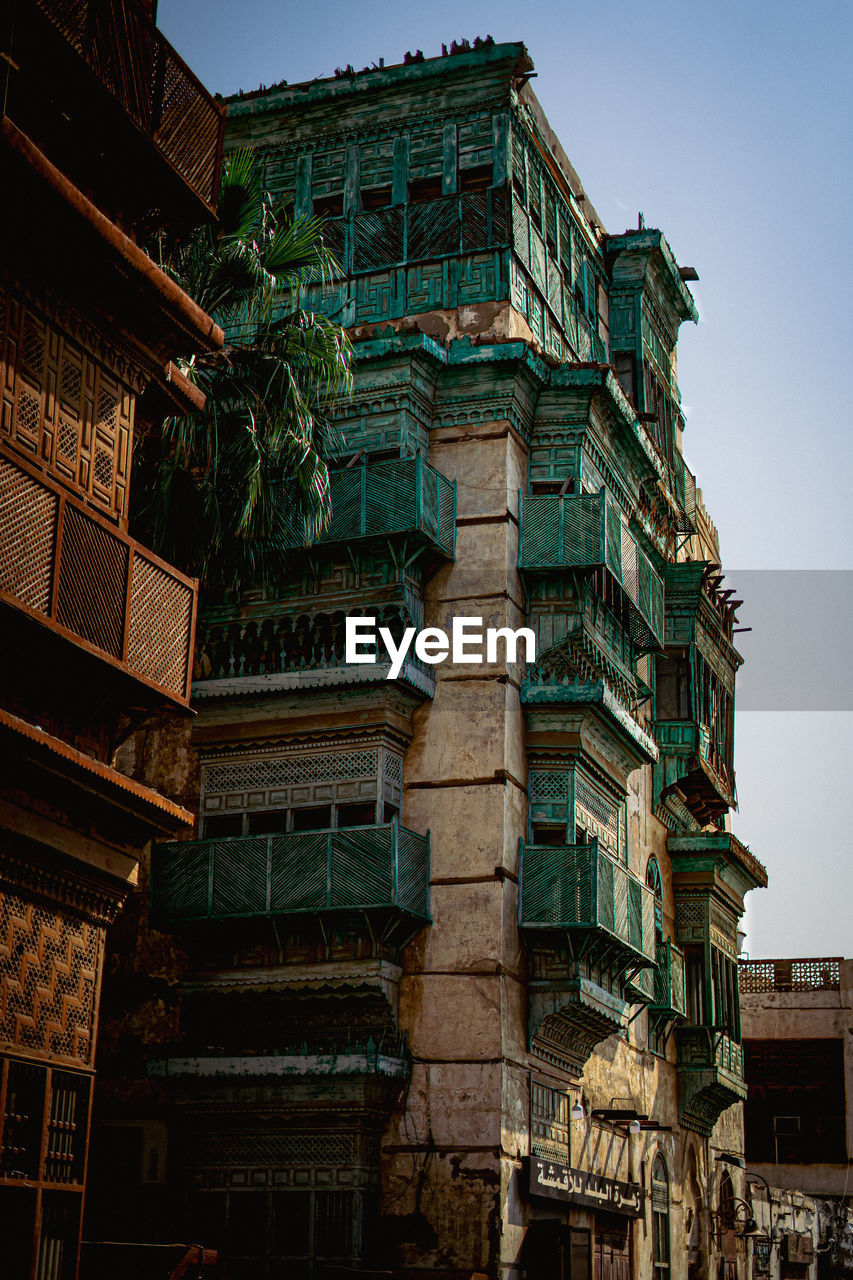 low angle view of old building