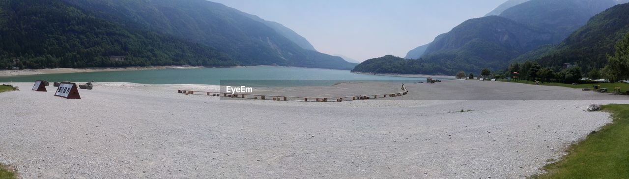 Panoramic view of beach against sky