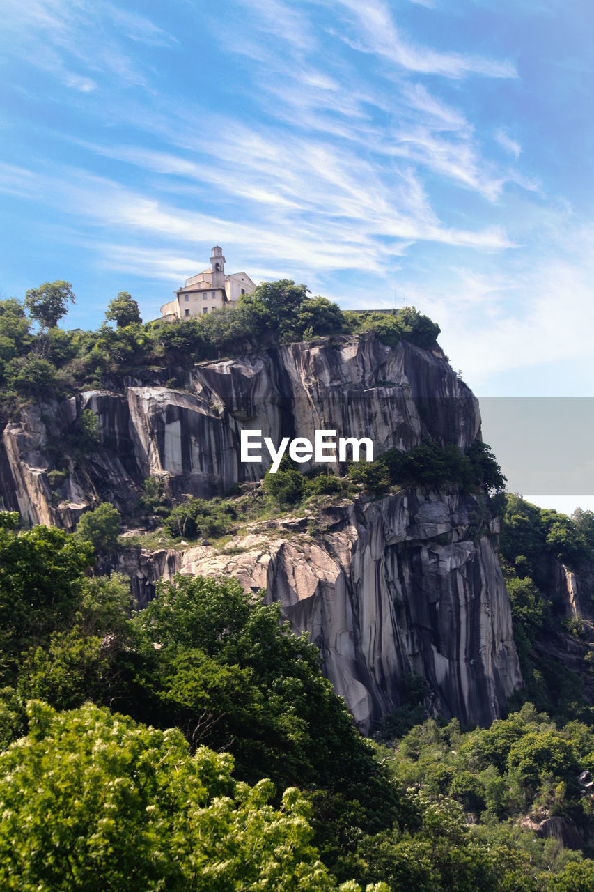 View of rock formations