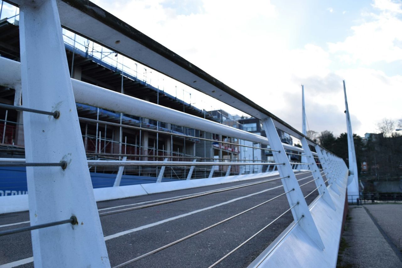 SUSPENSION BRIDGE AGAINST SKY