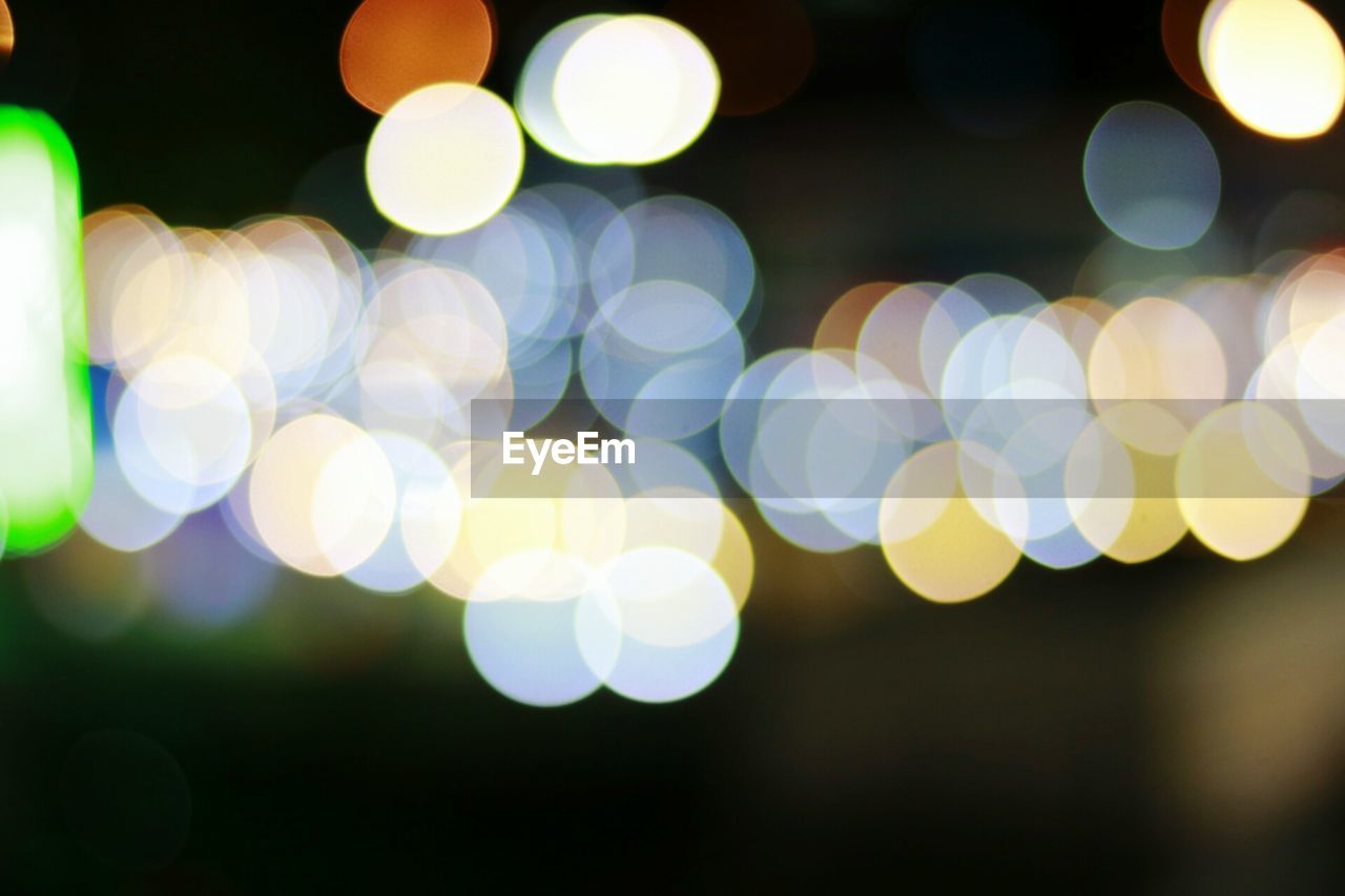 Defocused image of christmas lights